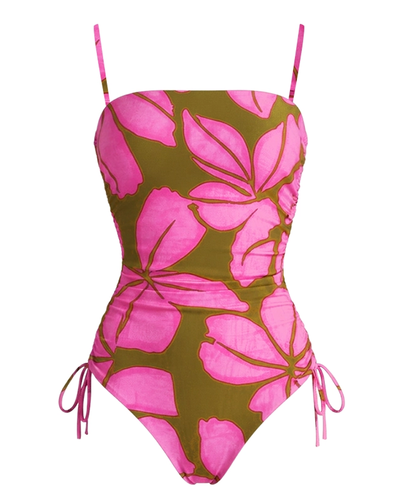 Conjunto de Ba swimsuit con Tirantes Removibles y Diseño Colorblock