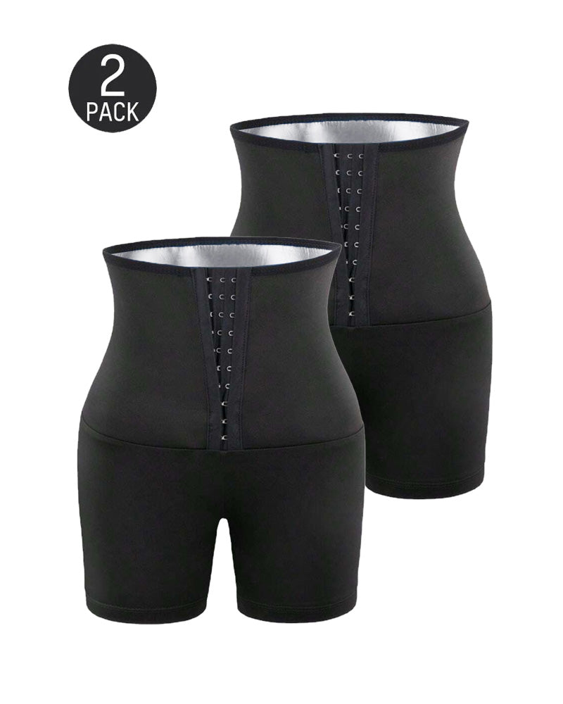 Shorts de sauna para mujer, moldeadores de cuerpo, de alta cintura, ideales para fitness y deportes