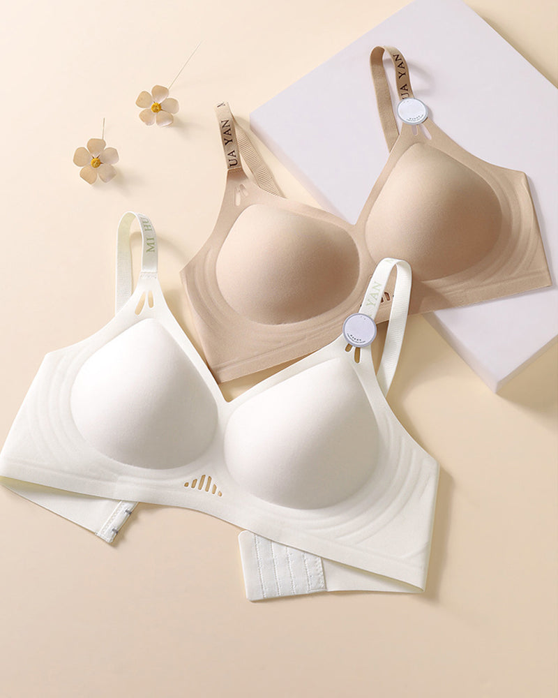Sostén inalámbrico sin costuras con push-up de gel para mujeres