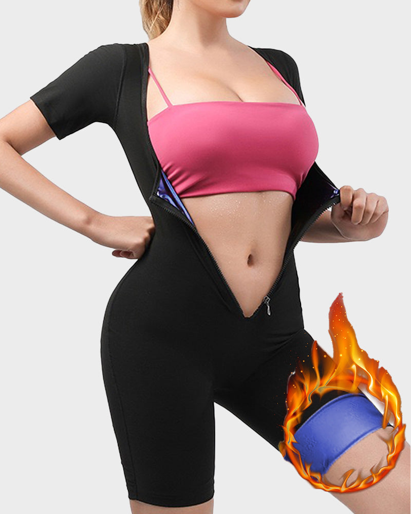 Mono Fitness para Mujeres con Cierre que Aumenta la Sudoración