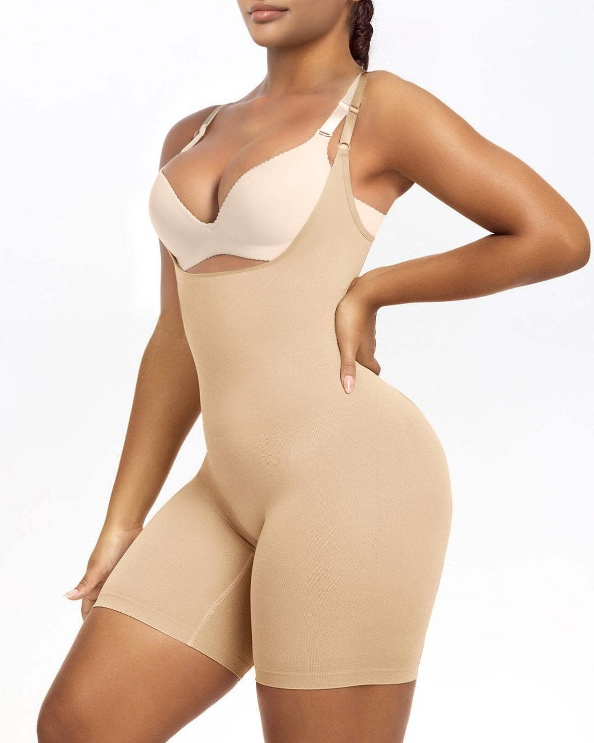 Body Shaper Sin Costuras de Tiro Medio con Abertura
