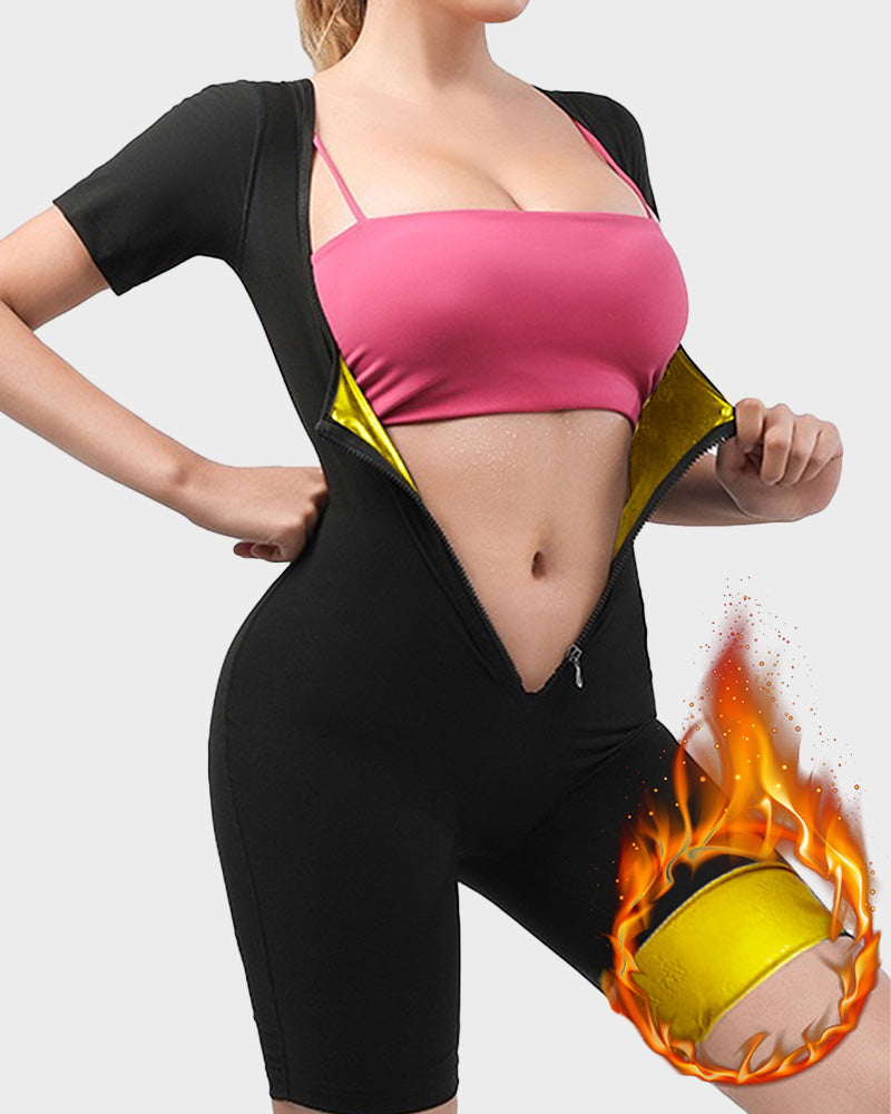Mono Fitness para Mujeres con Cierre que Aumenta la Sudoración