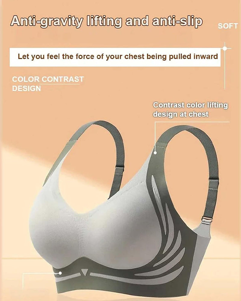 sujetador push-up inalámbrico anti-caída