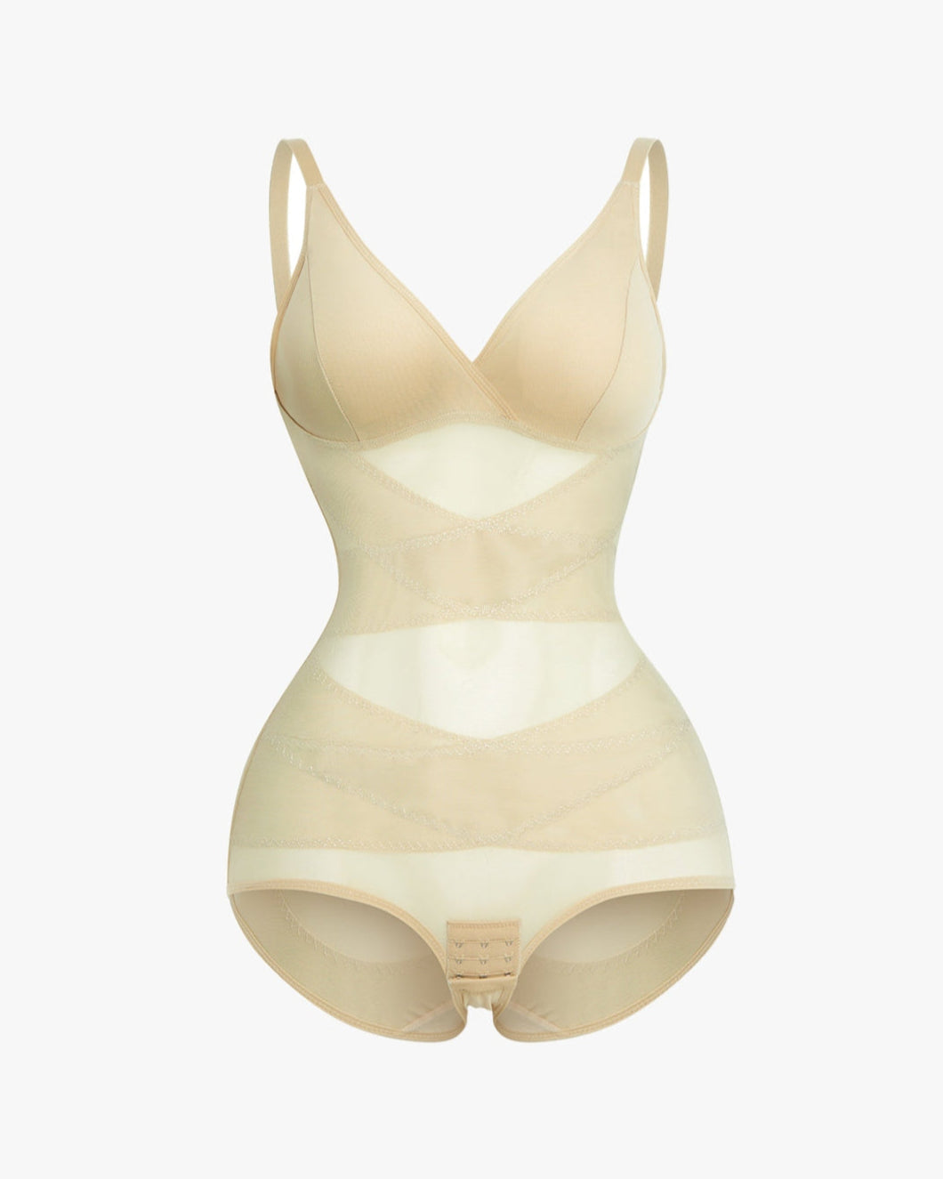 Body Transparente con Elevación de Cintura y Soporte para el BustO