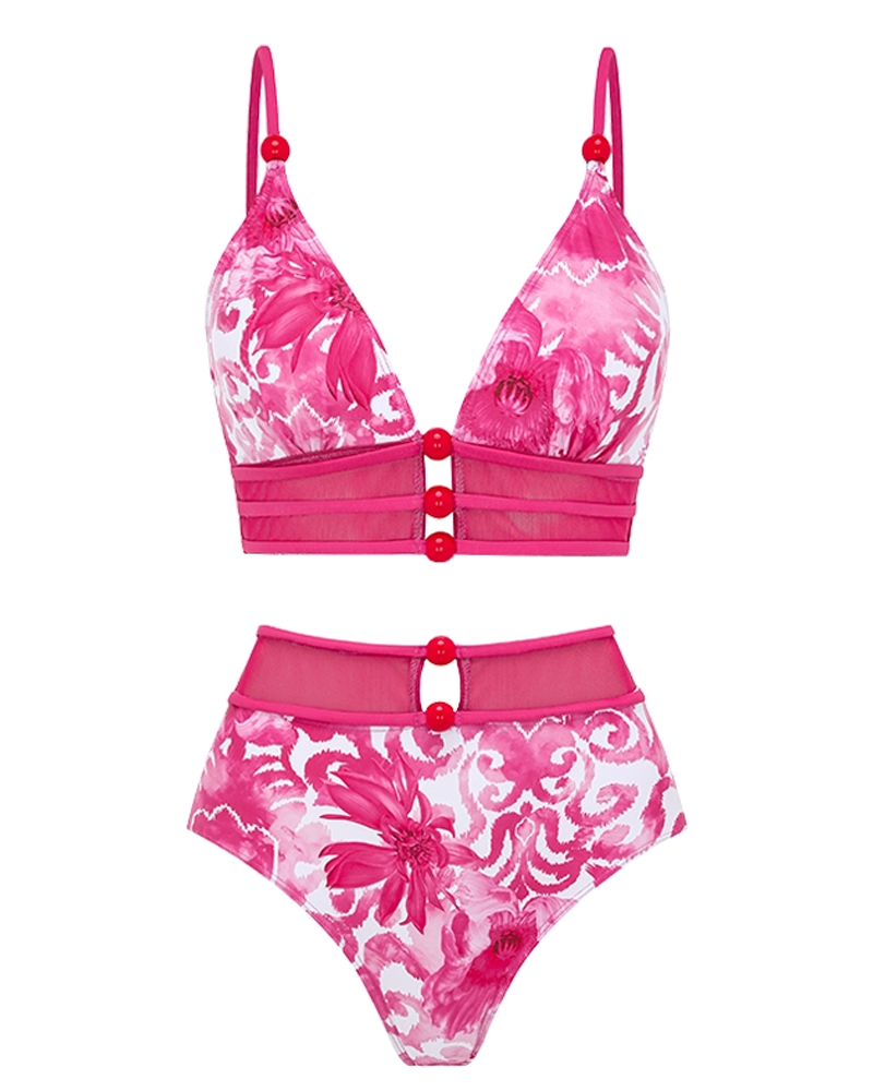 Conjunto de Baño Floral con Diseño Sexy