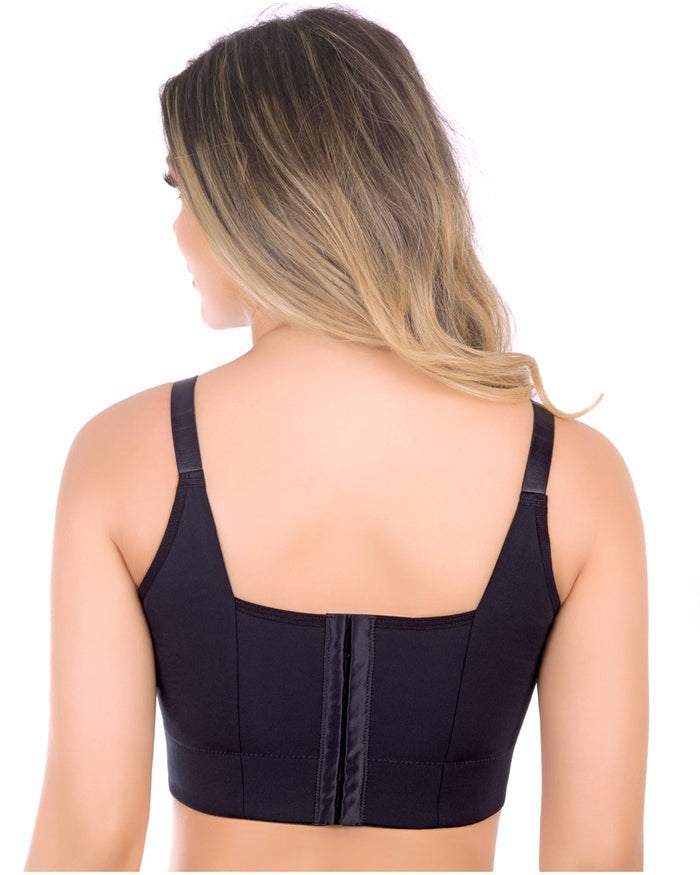 [Pack de 2] Sujetador Push Up de Alta Compresión con Copas Completas - Negro y Marrón