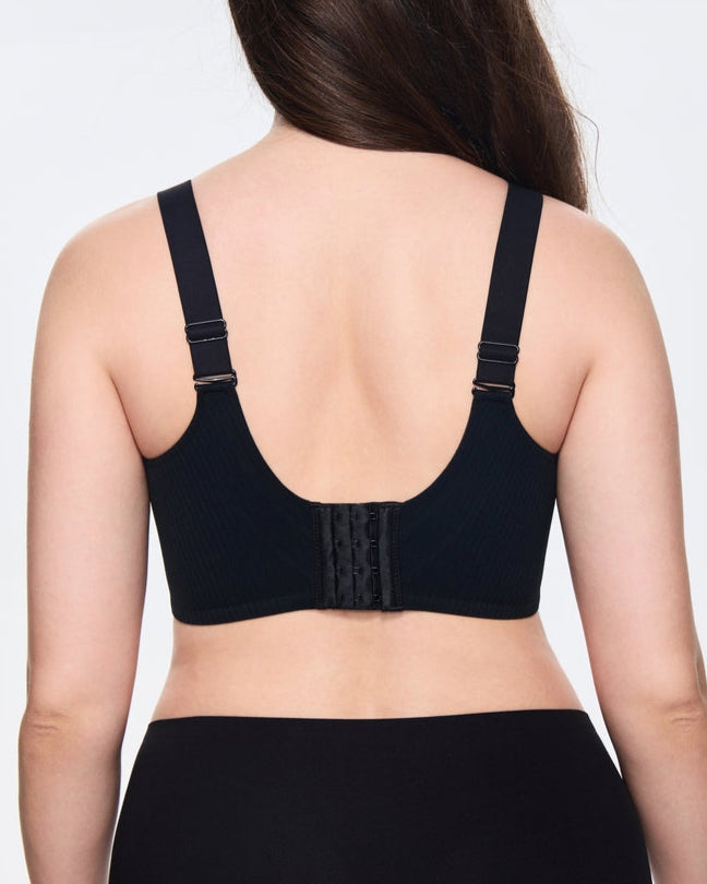 Sostén Push-up de Encaje Elástico sin Aros con Escote en V