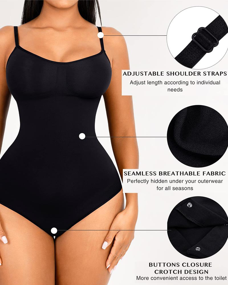 Body Shaping Leggings for Women, Waist Trainer, Seamless Abdomen Control Bodysuit, Square Neck Jumpsuit