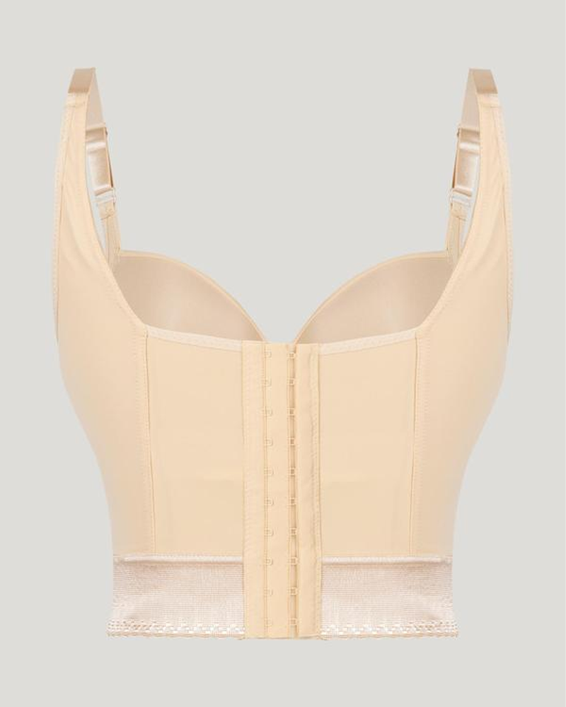 Sujetador Longline Push-Up con Faja Integrada