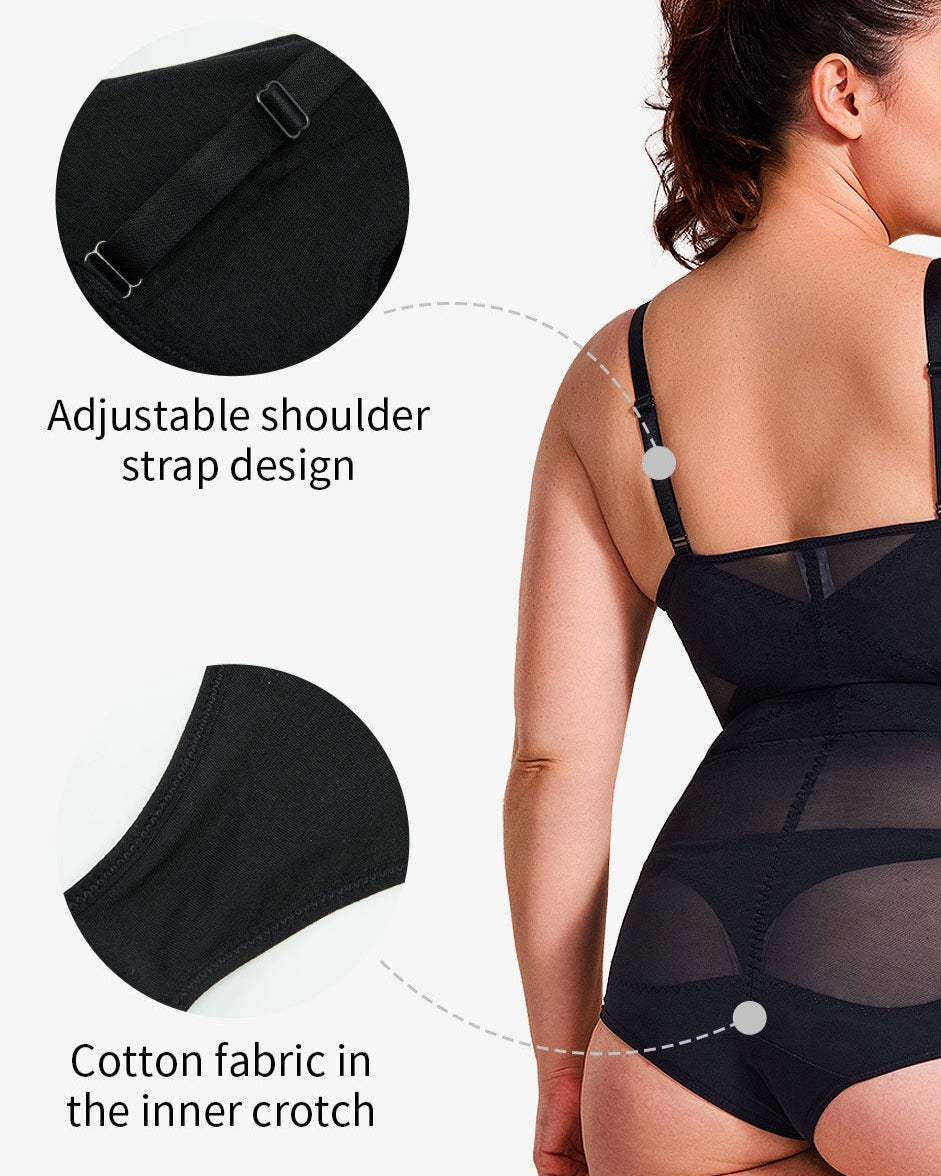 Body Transparente con Elevación de Cintura y Soporte para el BustO