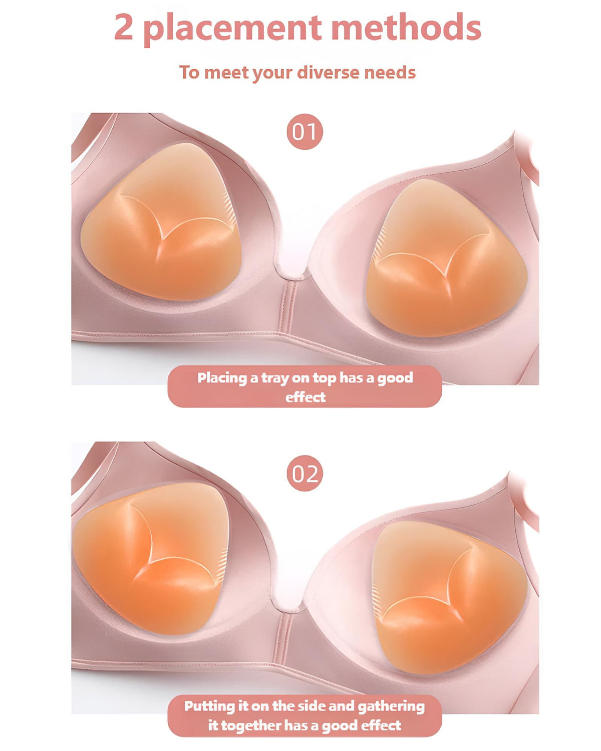 Almohadillas de Silicona Suave e Impermeables para el Pecho - Invisibles para Mujeres