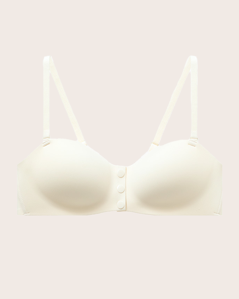 Brassiere Sin Hilos con Cierre Frontal y Tirantes Finos Ajustables
