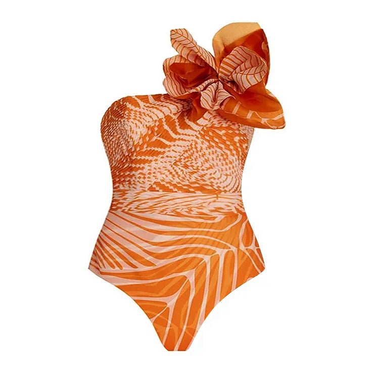 Conjunto de baño con falda en diseño 3D