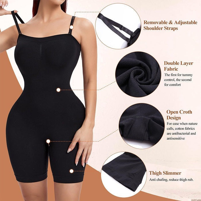 Body Sin Mangas Moldeador con Tirantes Desmontables
