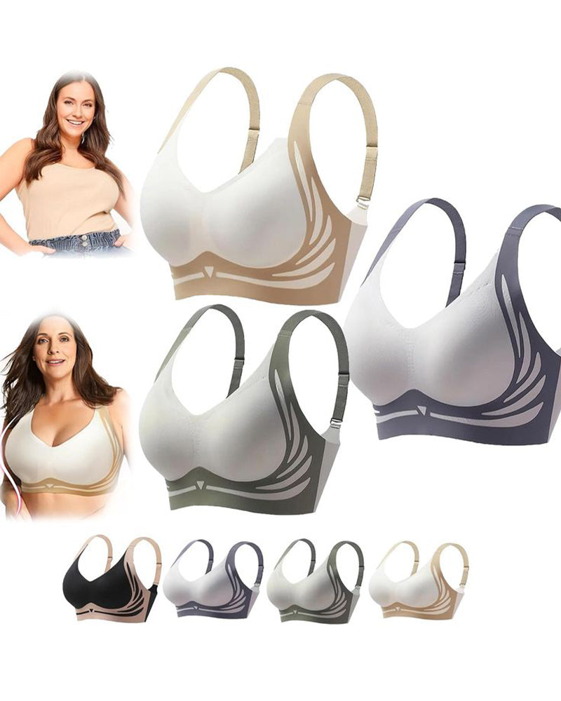 sujetador push-up inalámbrico anti-caída