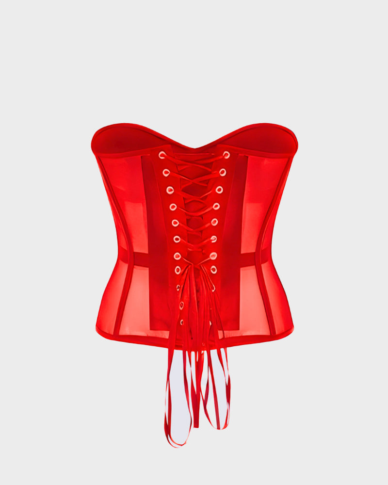 Floralshe® Elegant Mesh Support Push-Up Corset
