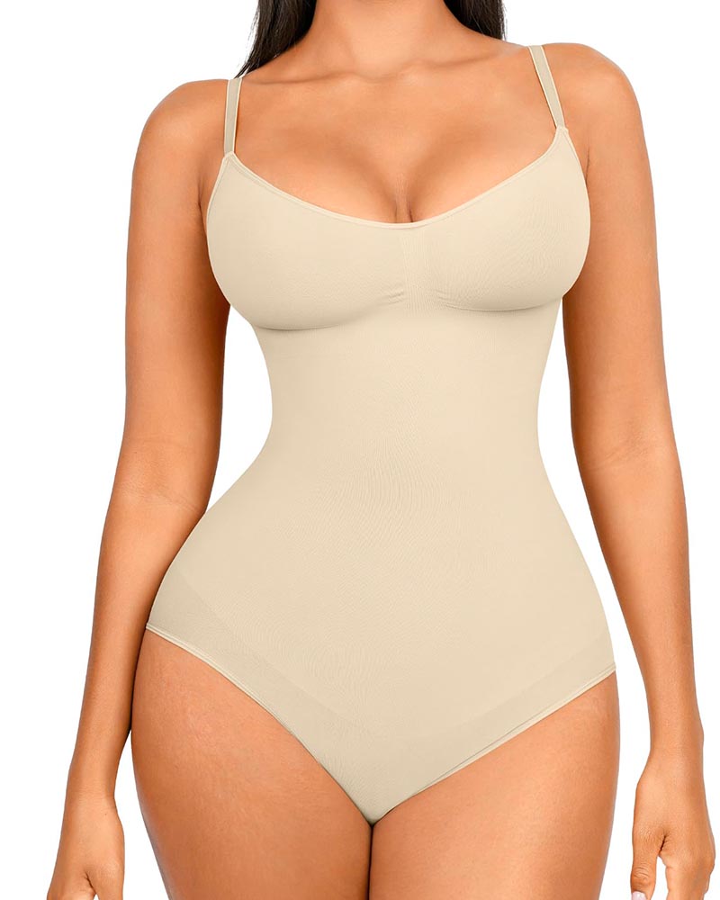 Body Shaping Leggings for Women, Waist Trainer, Seamless Abdomen Control Bodysuit, Square Neck Jumpsuit