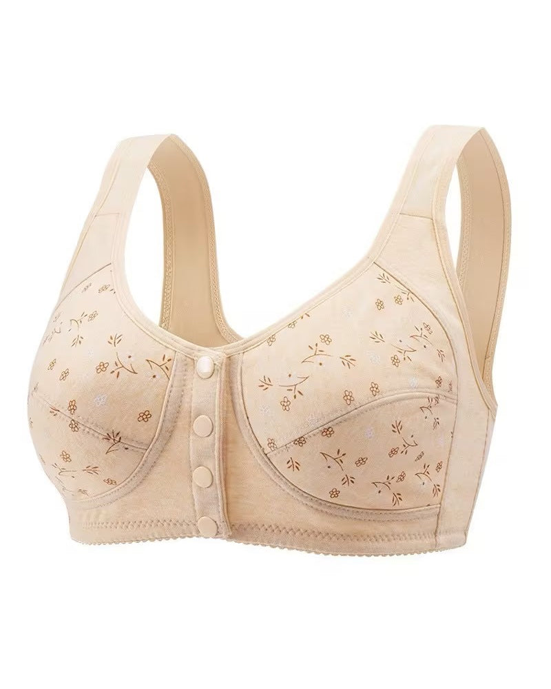 Sostén con Hebilla Frontal Estampada