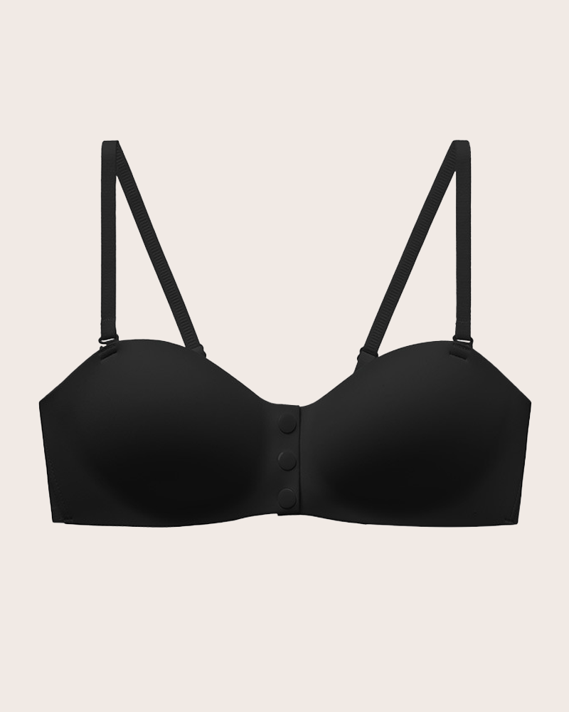 Brassiere Sin Hilos con Cierre Frontal y Tirantes Finos Ajustables