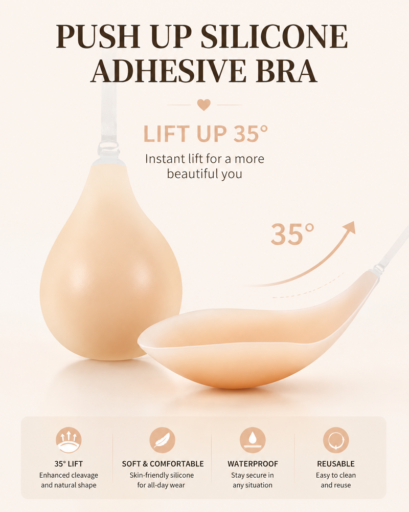 Sostén de Silicona Invisible con Tira Halter