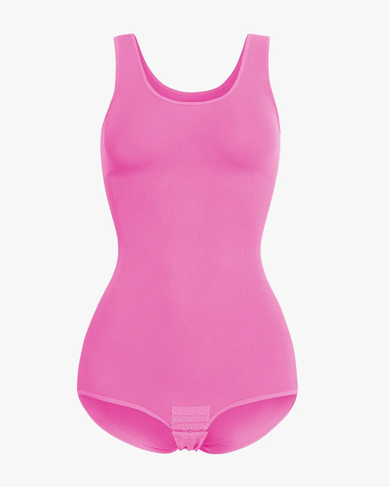 Mallas Tummy sin costuras con cuello redondo para mujer