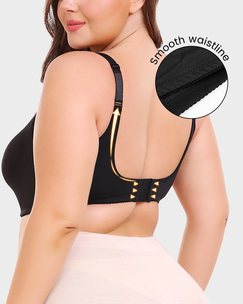 Floralshe® Sujetador Minimizer con Encaje de Cobertura Completa