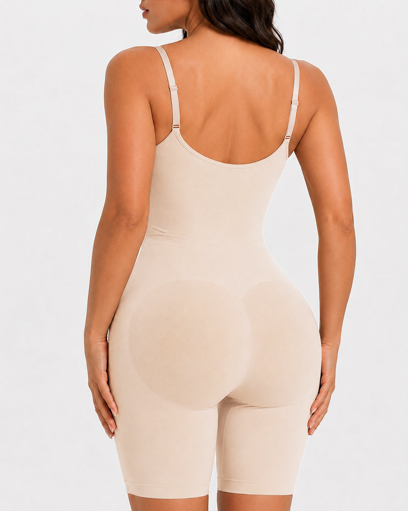 Body Shaper Sin Costuras con Control de Abdomen y Tirantes Regulables