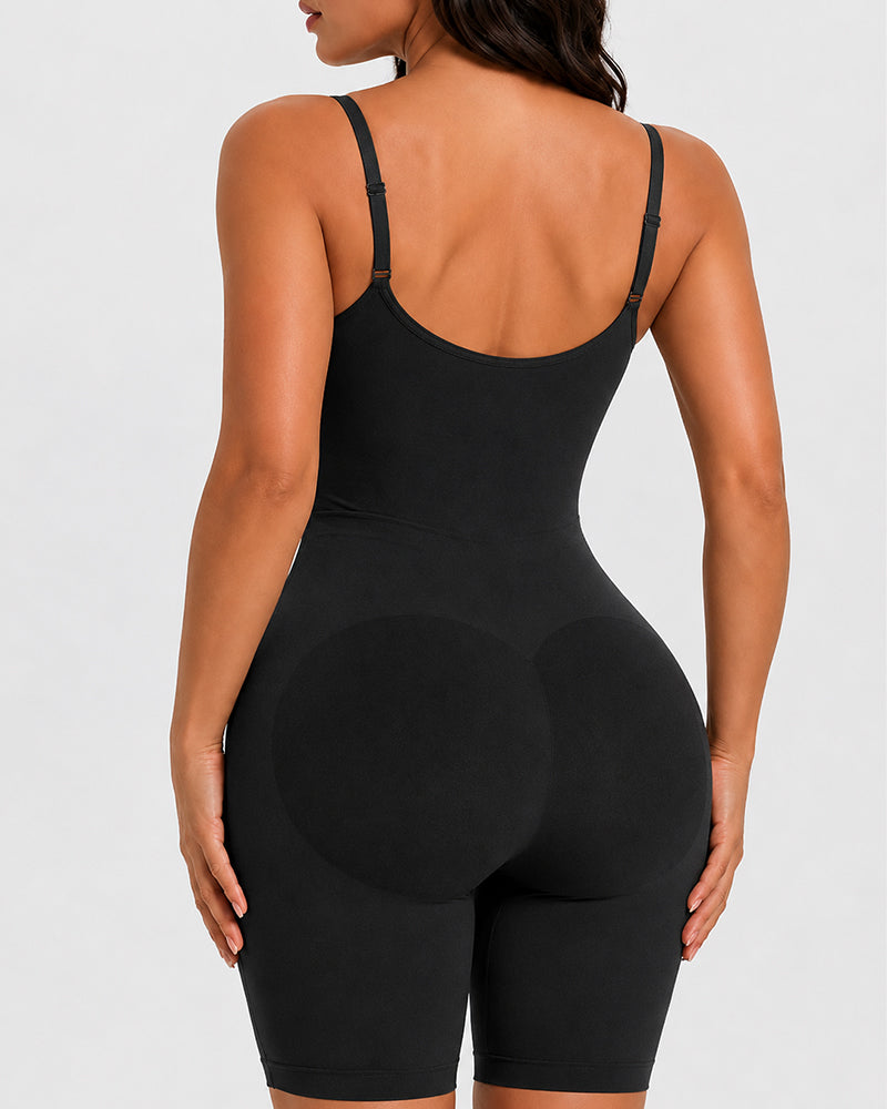 Body Shaper Sin Costuras con Control de Abdomen y Tirantes Regulables