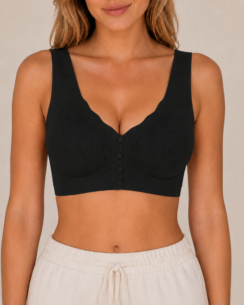 Brassiere Sin Aros con Cierre Frontal para Máximo Confort