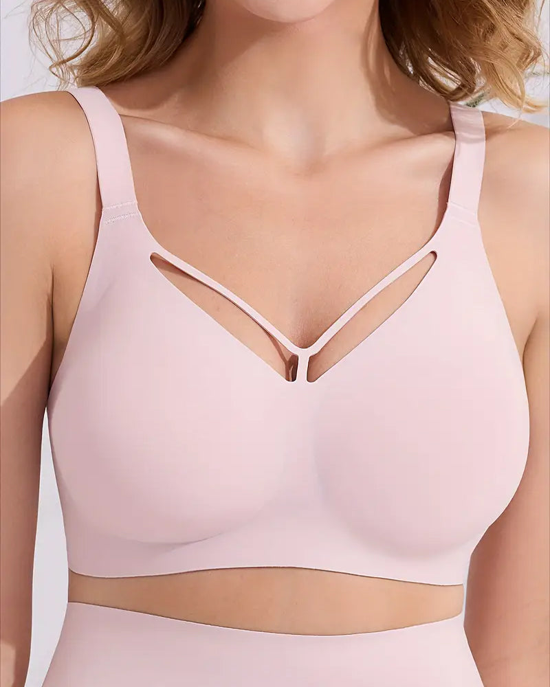 Sujetador Confortable Sin Aros y Sin Costuras para Mujeres de Tallas Grandes
