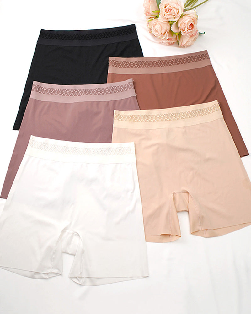 Shorts Modeladores de Cuerpo de Talle Medio con Control Abdomen y Levantamiento de Caderas en Color Sólido