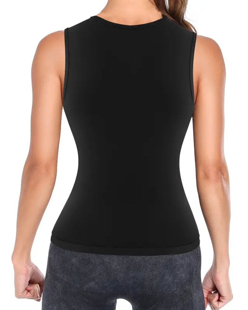 Chaleco Sauna Ajustable para Entrenamiento de Cintura - Induce Sudoración para Mujeres
