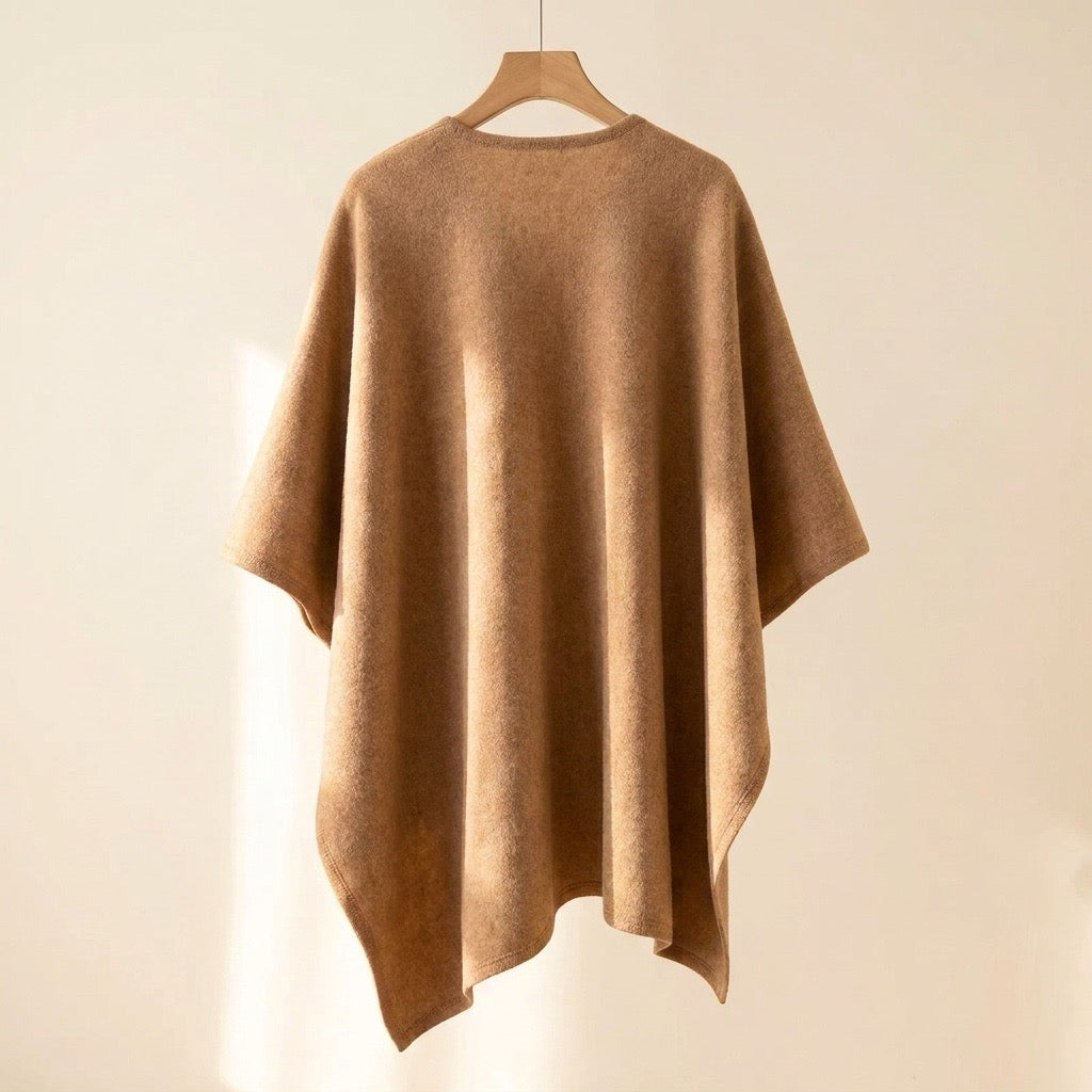 Poncho chal largo