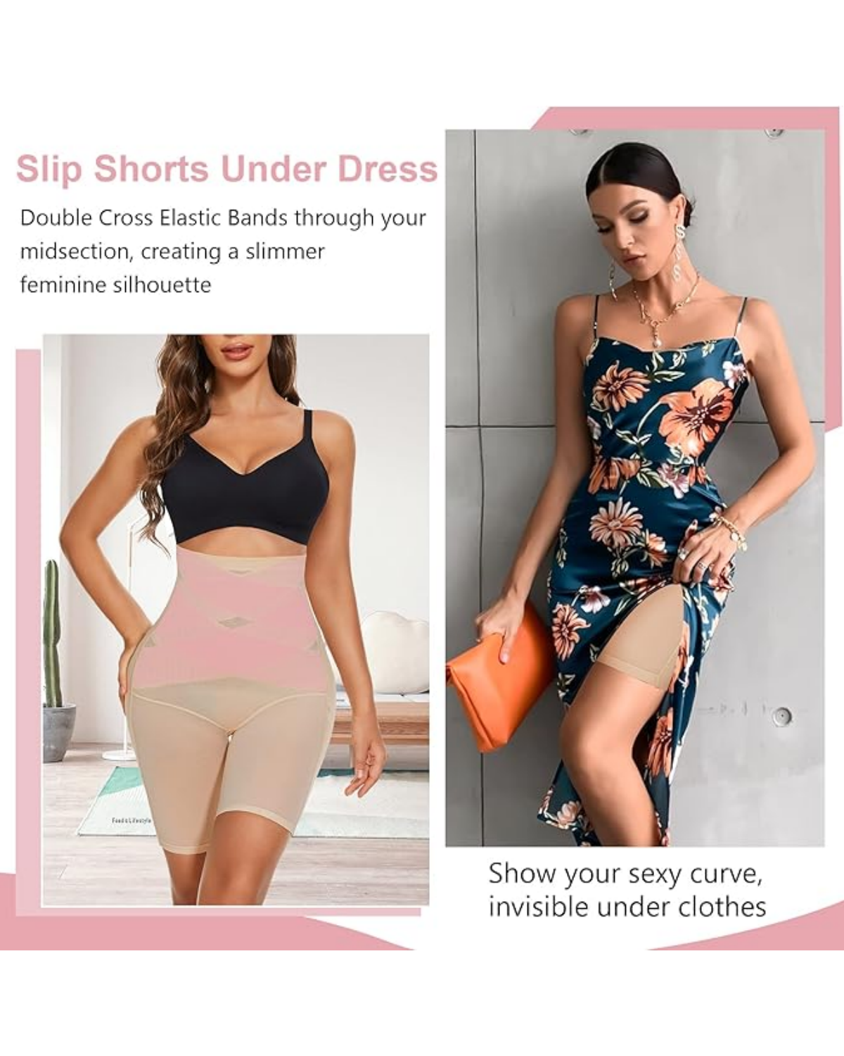 Shorts Moldeadores de Cintura Alta de Tela de Malla