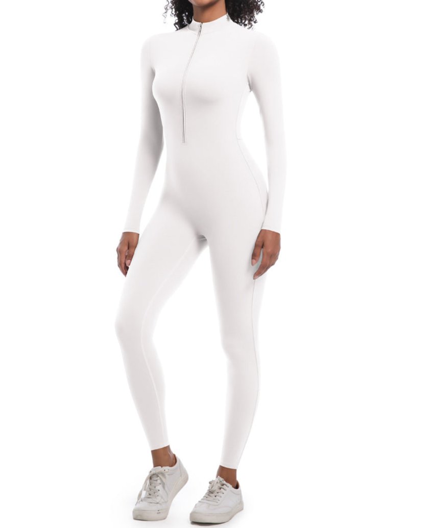 Mono Sin Costuras para Mujeres - Jumpsuit de Yoga de Manga Larga y Leggings