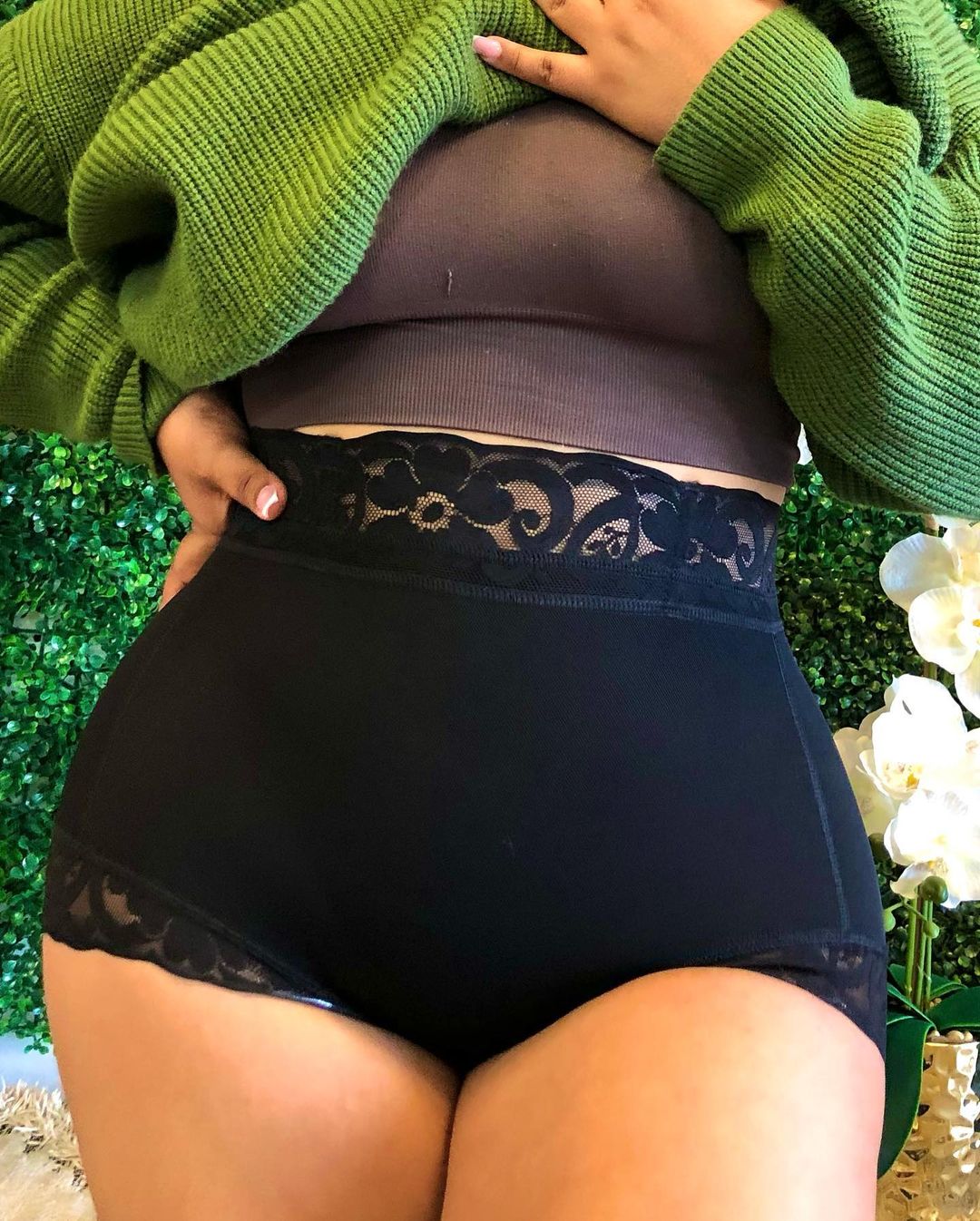 Modeling Butt-Lifting Shorts