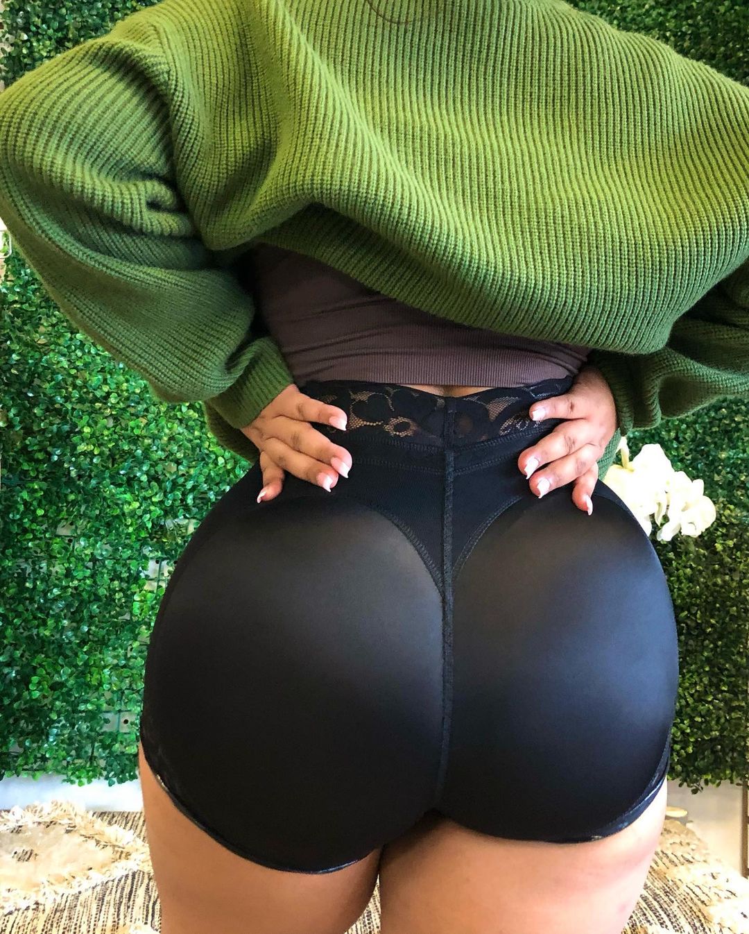 Modeling Butt-Lifting Shorts