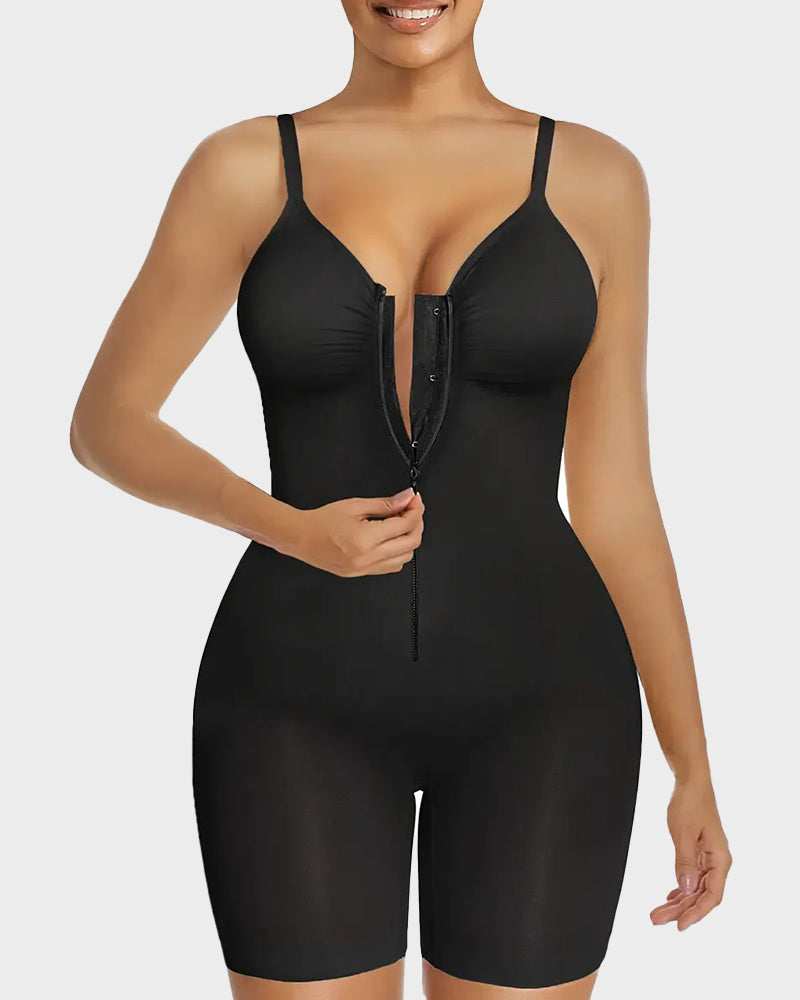 Body Shaper con Cremallera y Soporte para Abdomen