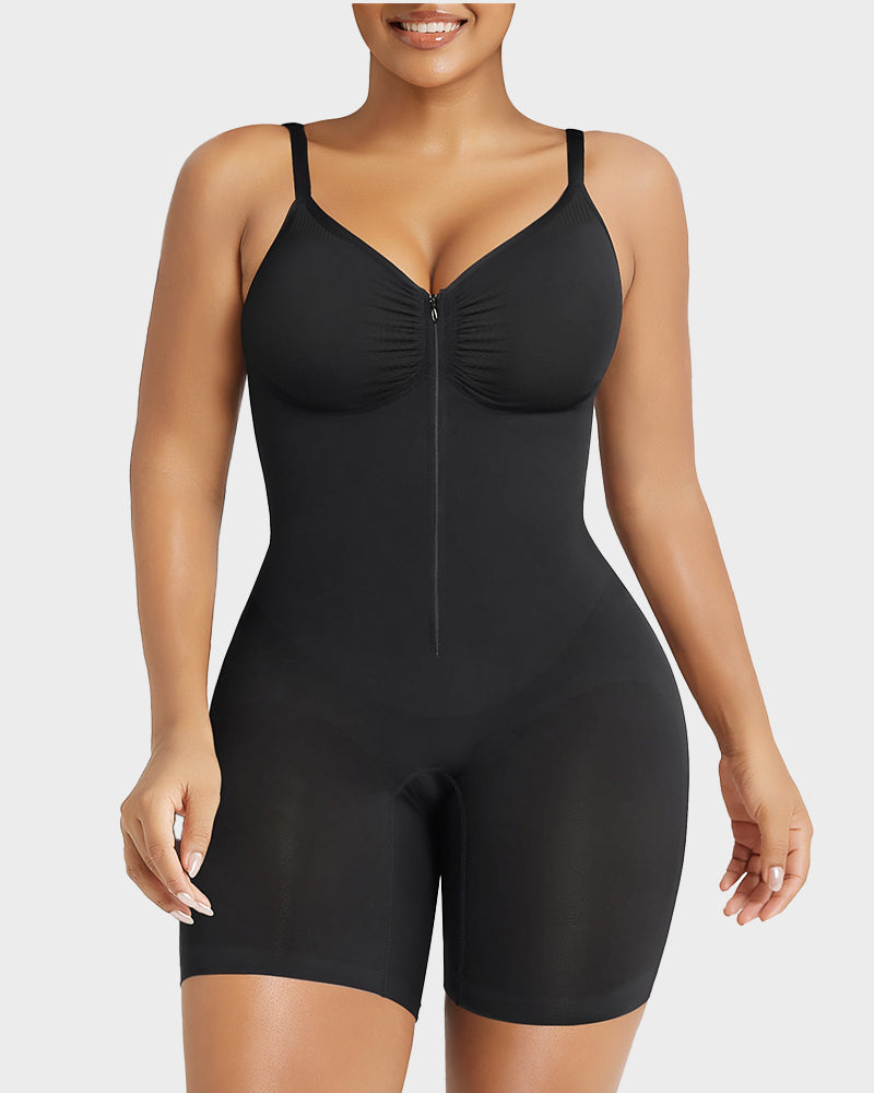 Body Shaper con Cremallera y Soporte para Abdomen