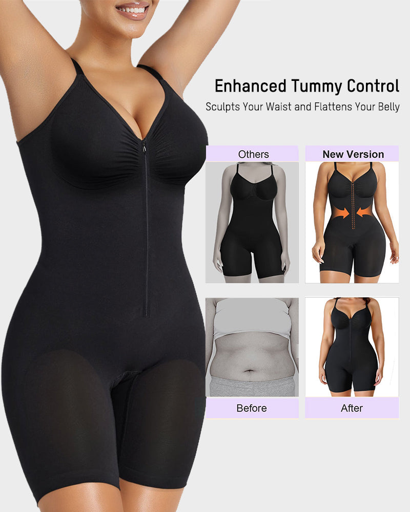 Body Shaper con Cremallera y Soporte para Abdomen