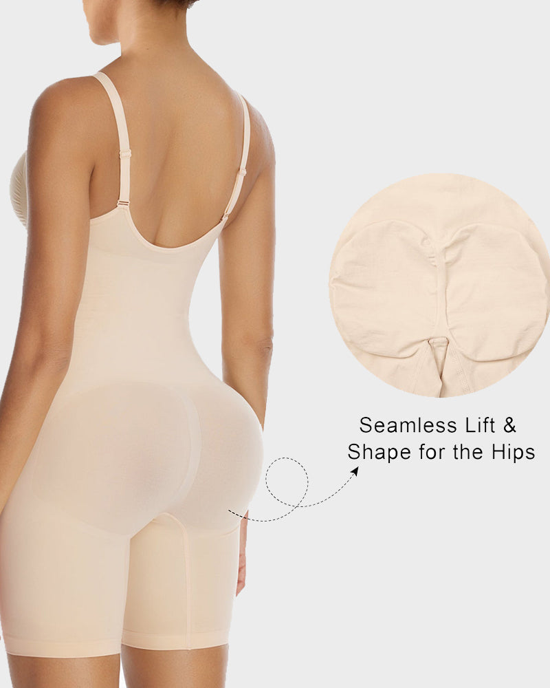 Body Shaper con Cremallera y Soporte para Abdomen