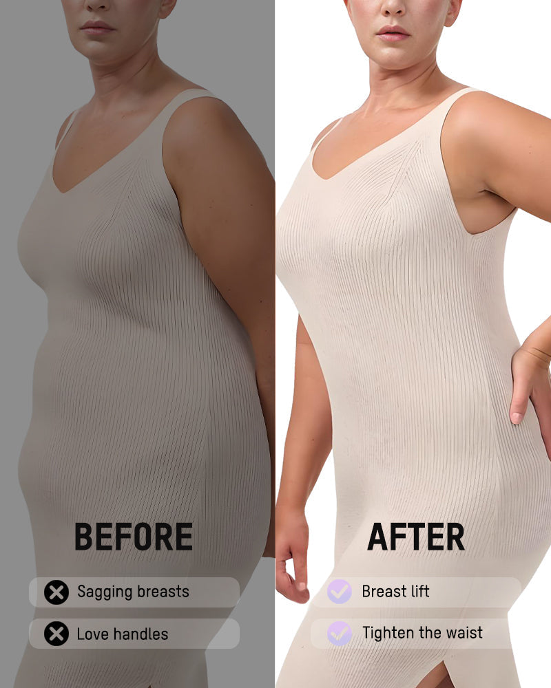 Body Shaper con Cremallera y Soporte para Abdomen