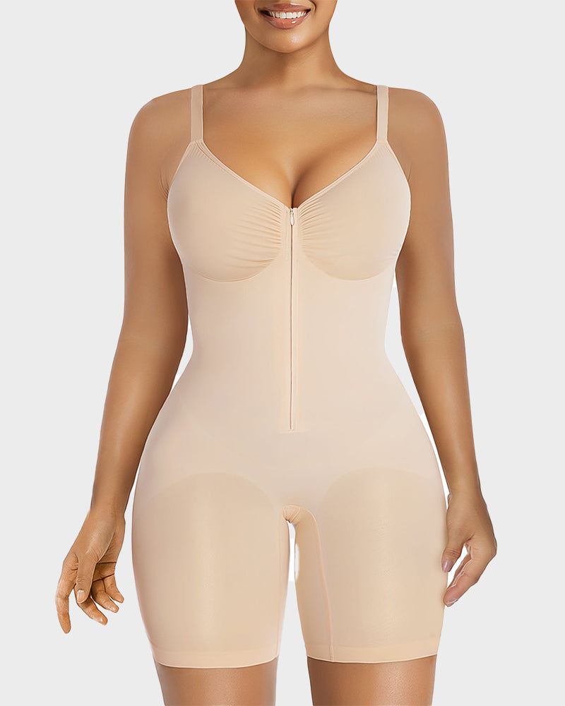 Body Shaper con Cremallera y Soporte para Abdomen