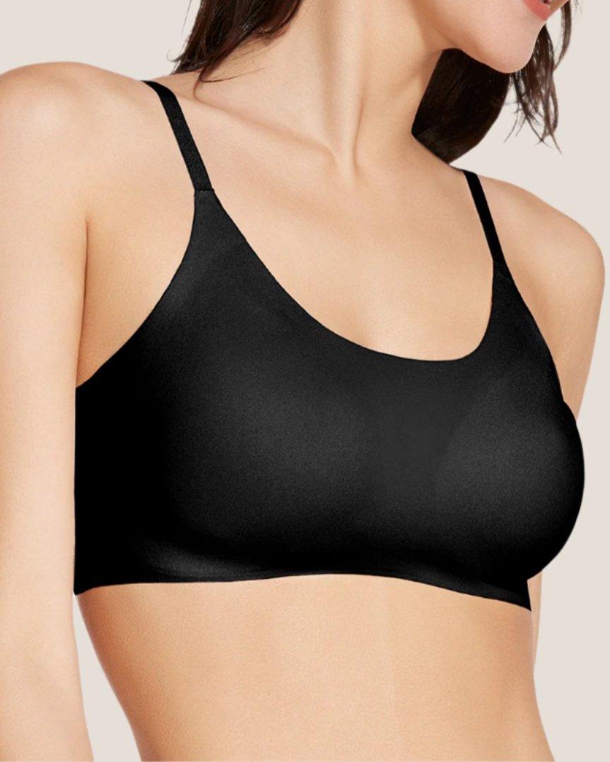 Sostén sin cables con tirantes delgados y soporte cómodo, talla única
