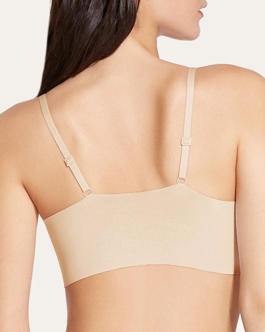 Sostén sin cables con tirantes delgados y soporte cómodo, talla única