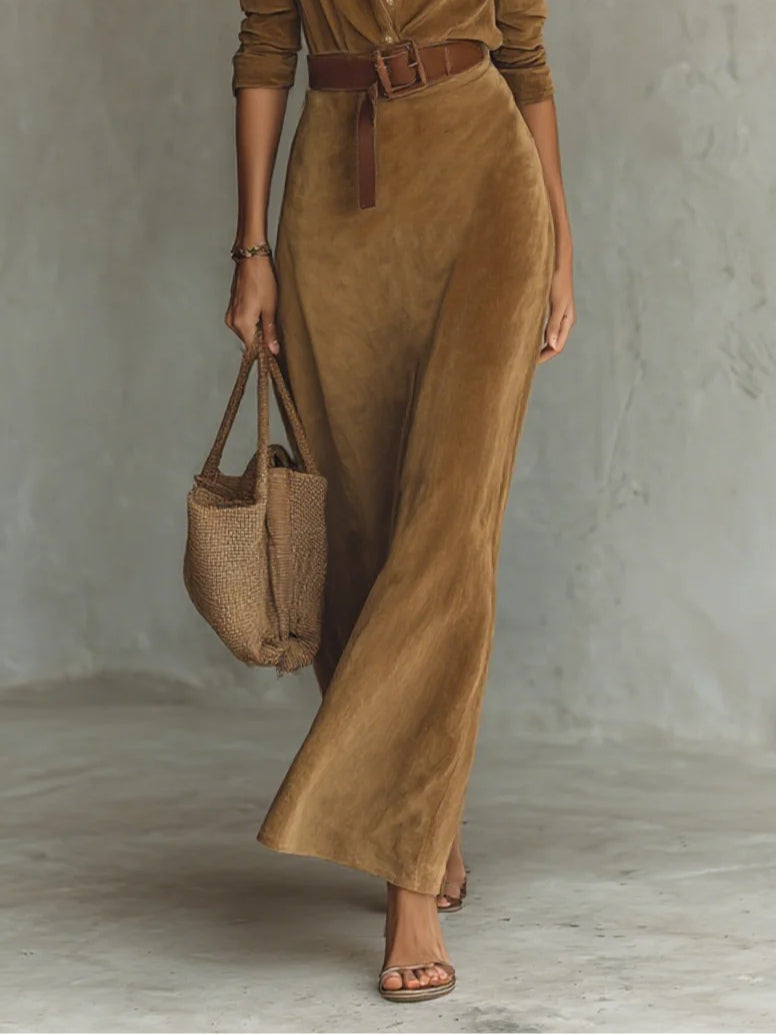Greta | Vestido Maxi con Cinturón