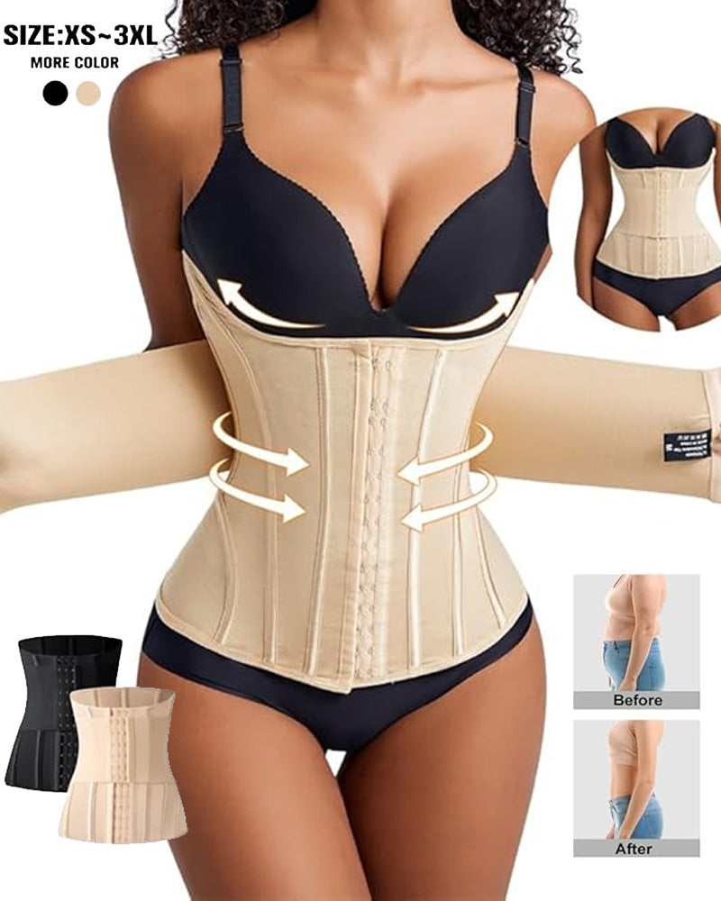 Faja Moldeadora con Soporte para Senos y Entrenador de Cintura con Varilla de Acero para un Abdomen Plano