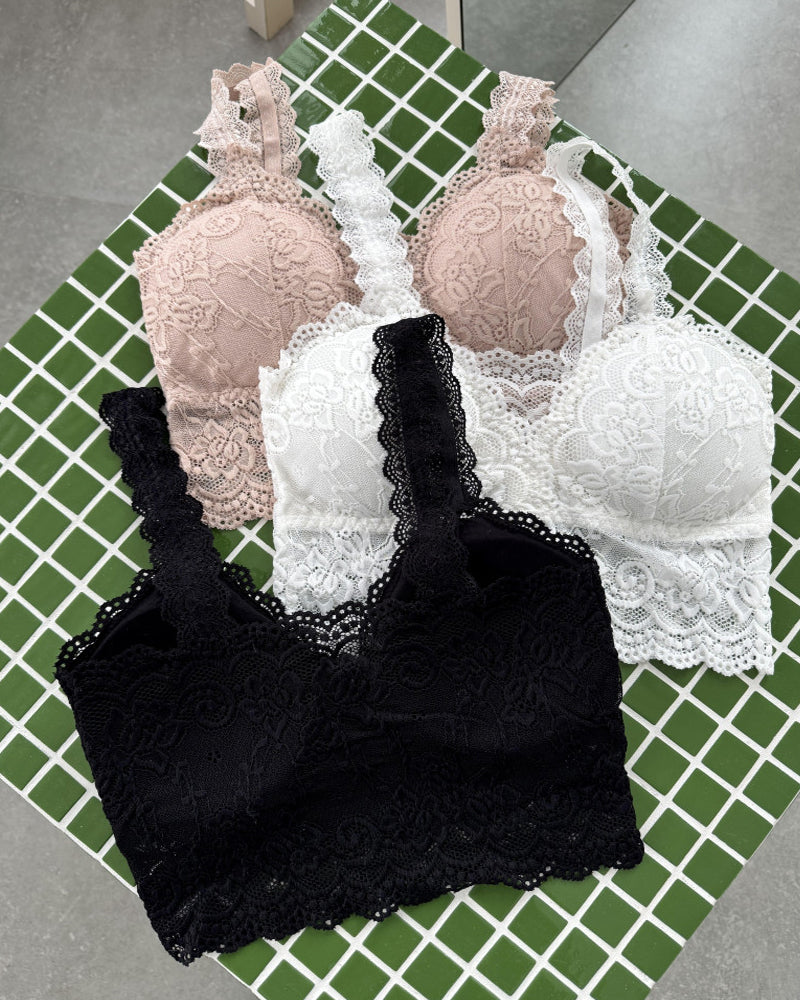 Sostén Sexy y Cómodo de Encaje Sin Costuras