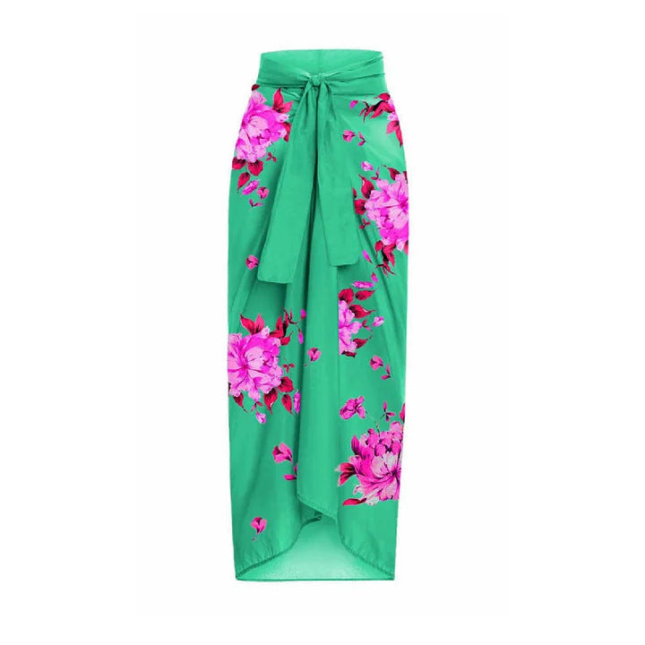Monokini Floral con Sarong a Juego