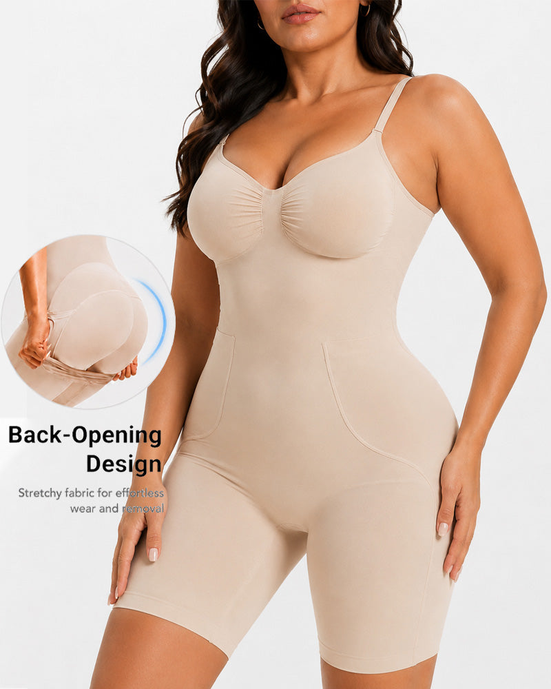 Body Shaper Sin Costuras con Control de Abdomen y Tirantes Regulables